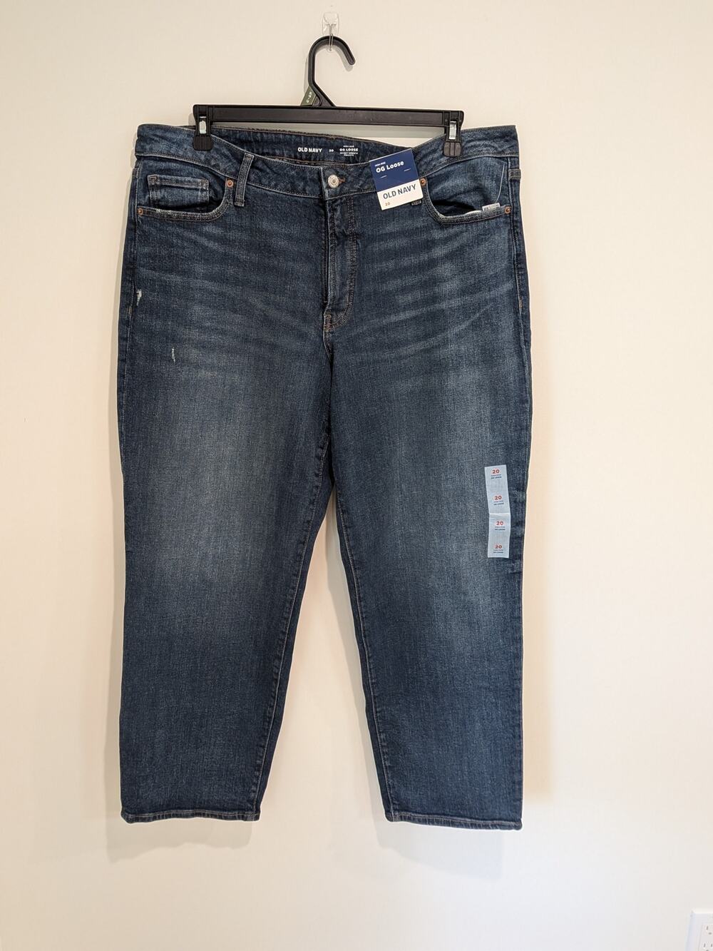 NWT Old Navy OG Lose High Rise Classic Denim Size 20 Americana Streetwear